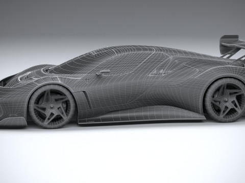 Ferrari KC23 2023 LowPoly Modelo 3D