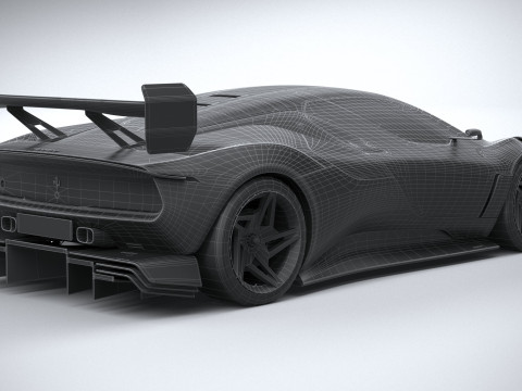 Ferrari KC23 2023 LowPoly Modelo 3D