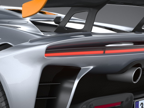 Ferrari SF90 XX Stradale 2024 LowPoly 3D Model