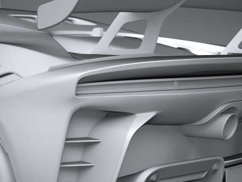 Ferrari SF90 XX Stradale 2024 LowPoly 3D Model