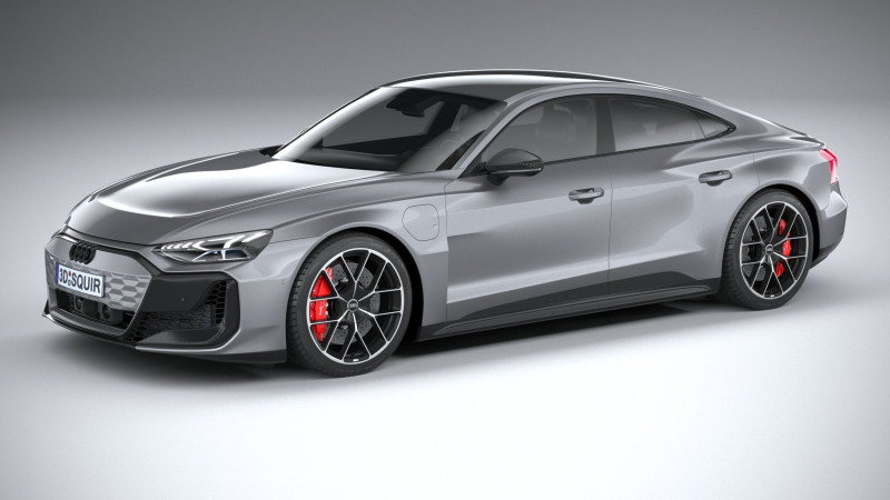 Audi RS E-Tron GT 2025 Model 3D .c4d .max .obj .3ds .fbx .stl .blend 