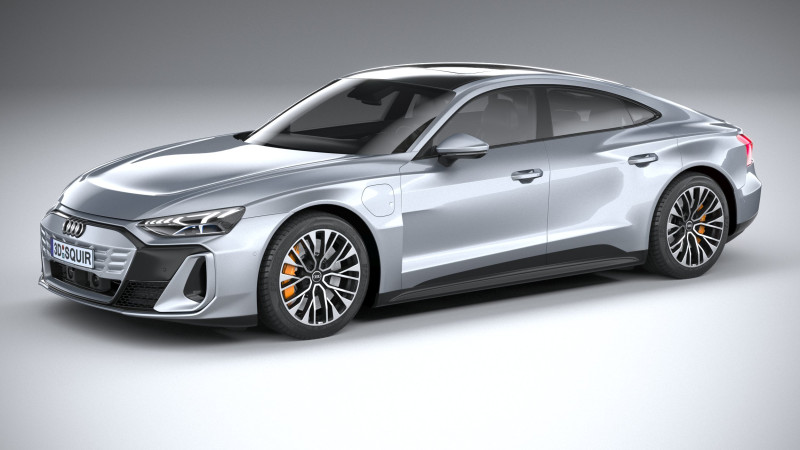 Audi S E-Tron GT 2025 Modello 3D .c4d .max .obj .3ds .fbx .stl .blend 