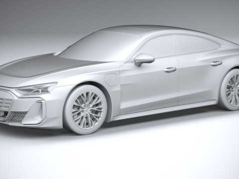 Audi S E-Tron GT 2025 Modello 3D