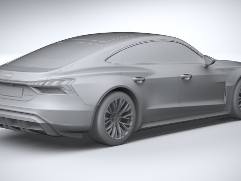 Audi S E-Tron GT 2025 Modello 3D
