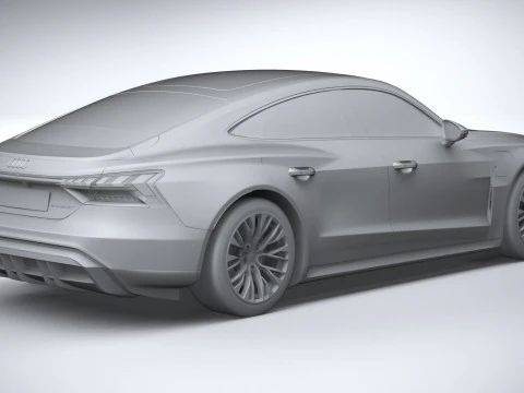 Audi S E-Tron GT 2025 3D Model