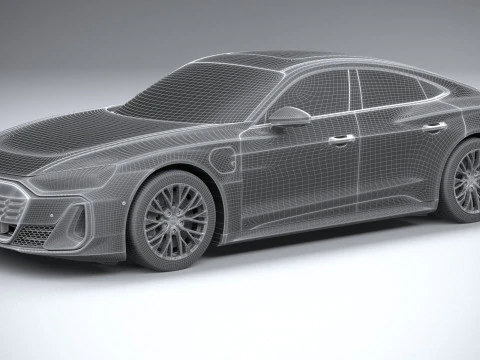 Audi S E-Tron GT 2025 3D Model