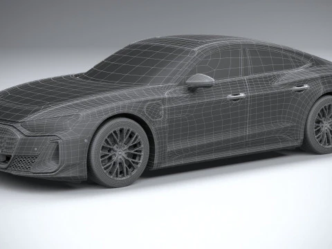 Audi S E-Tron GT 2025 3D Model