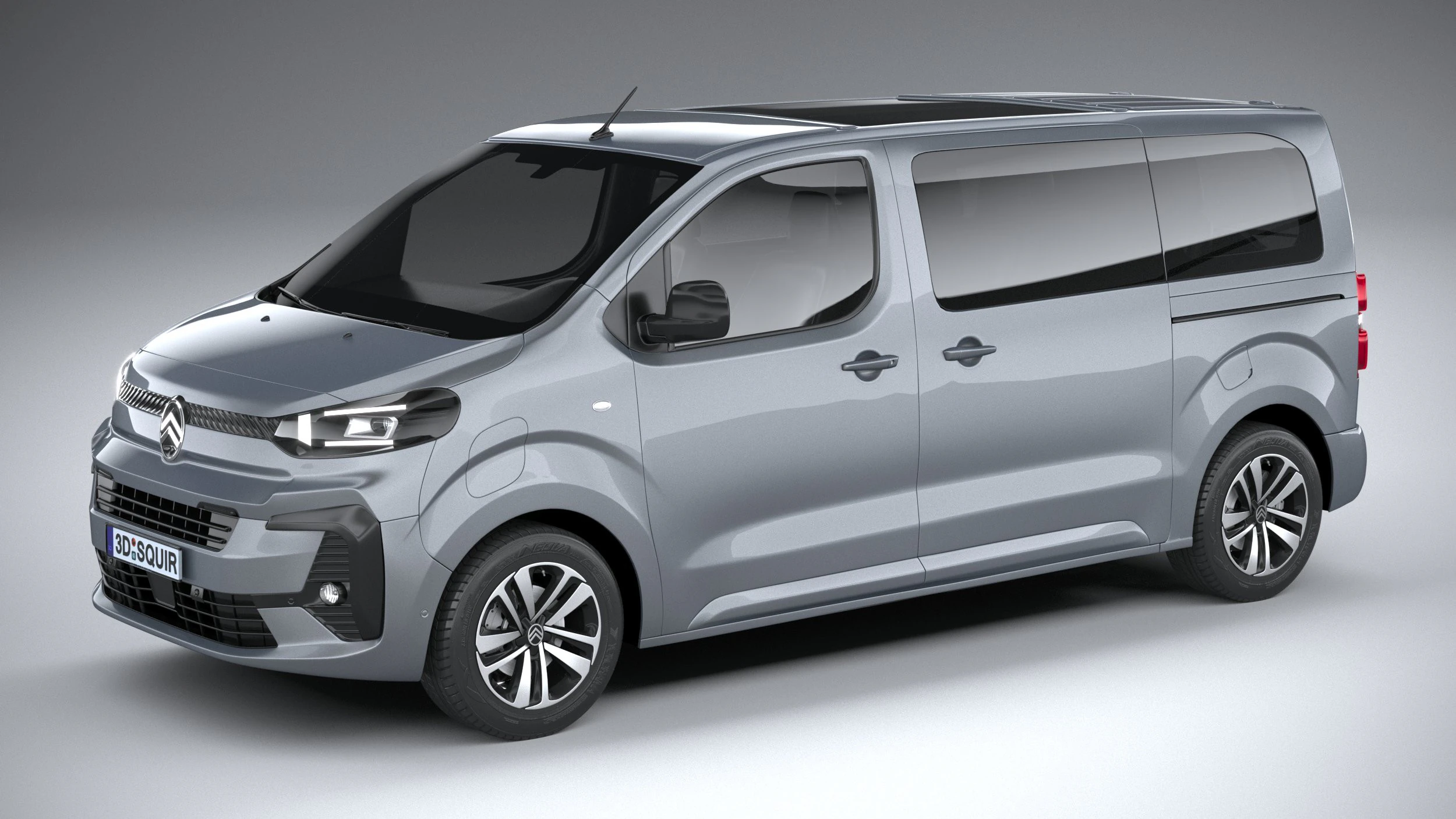 Citroen e-Spacetourer 2024 3D Model .c4d .max .obj .3ds .fbx .stl .blend