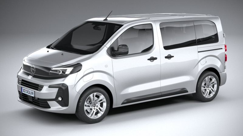 Opel Vivaro L1 Passanger 2024 Modelo 3D .c4d .max .obj .3ds .fbx .stl .blend 