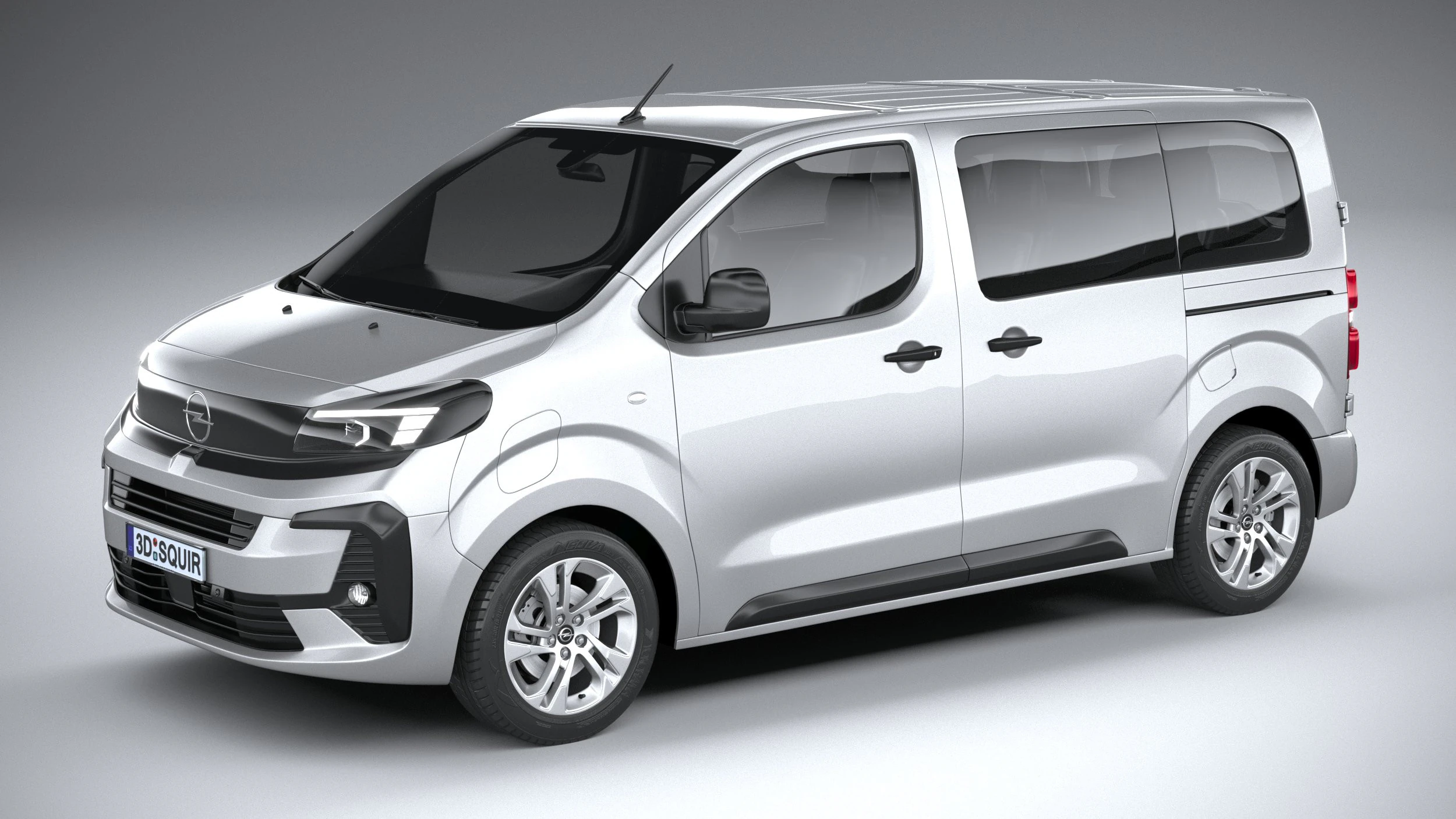 Opel Vivaro L1 Passanger 2024 3D Model .c4d .max .obj .3ds .fbx .stl .blend