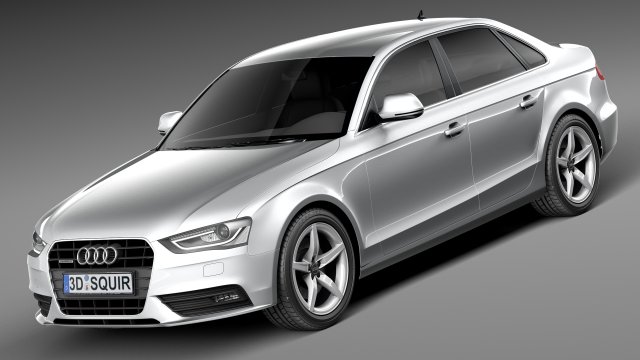 Audi A4 Sedan 2013 Modèle 3D .c4d .max .obj .3ds .fbx .stl .blend 