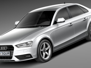 Audi A4 Sedan 2013 3D Model