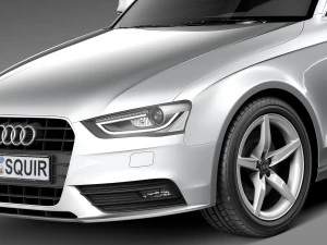 Audi A4 Sedan 2013 3D Model