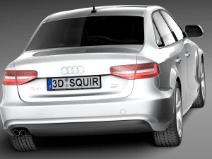 Audi A4 Sedan 2013 3D Model