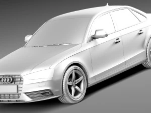 Audi A4 Sedan 2013 3D Model