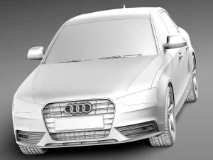 Audi A4 Sedan 2013 3D Model