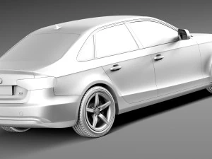 Audi A4 Sedan 2013 3D Model