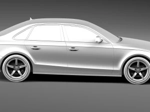 Audi A4 Sedan 2013 3D Model