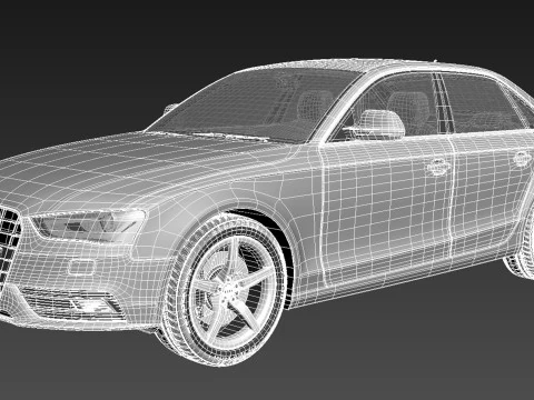 Audi A4 Sedan 2013 3D Model