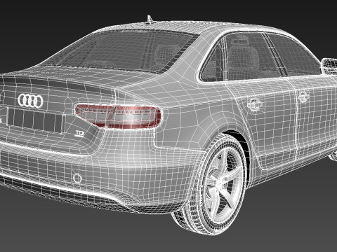 Audi A4 Sedan 2013 Model 3D