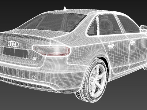 Audi A4 Sedan 2013 Model 3D