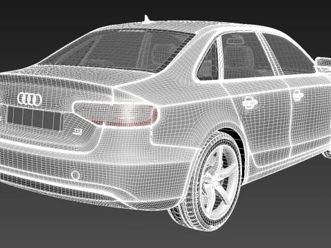 Audi A4 Sedan 2013 3D Model