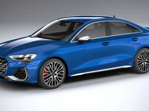 아우디 S3 세단 2025 3D 모델