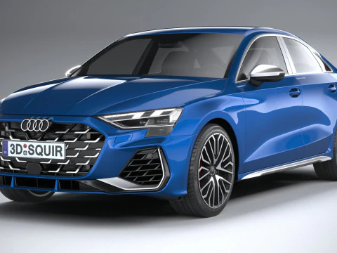 Audi S3 Sedan 2025 3D Model