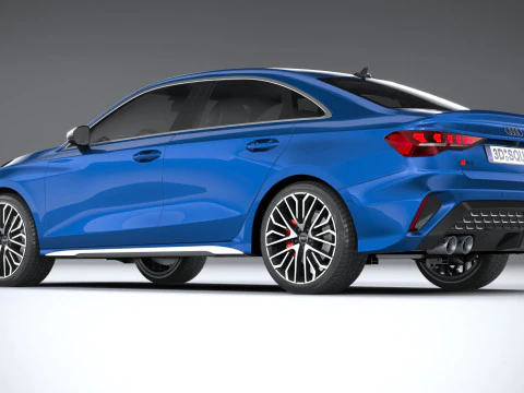 Audi S3 Sedan 2025 3D Model