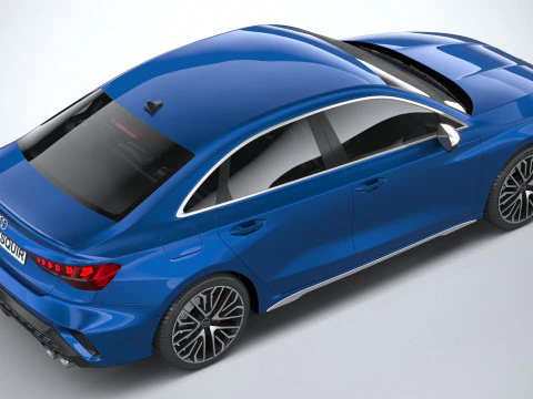 Audi S3 Sedan 2025 3D Model