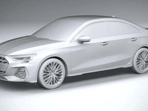 Audi S3 Sedan 2025 3D Model