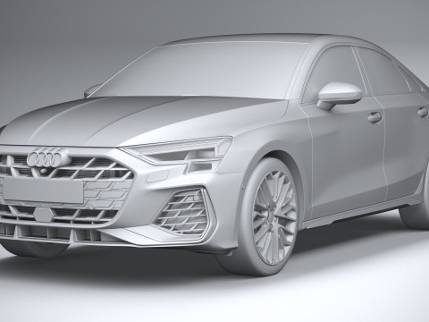 Audi S3 Sedan 2025 Modelo 3D
