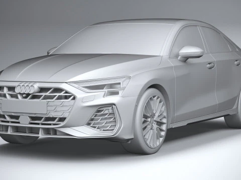 Audi S3 Sedan 2025 3D Model