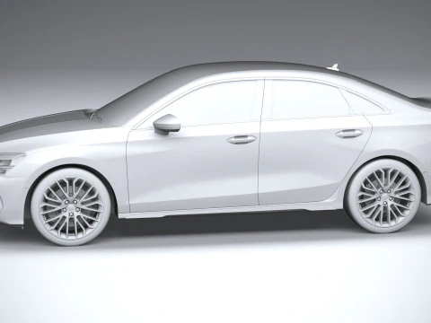 Audi S3 Sedan 2025 3D Model