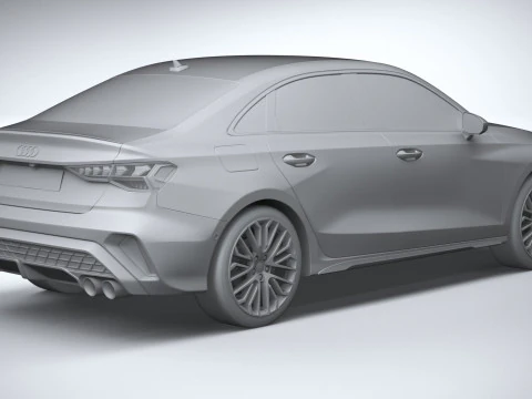 Audi S3 Sedan 2025 3D Model