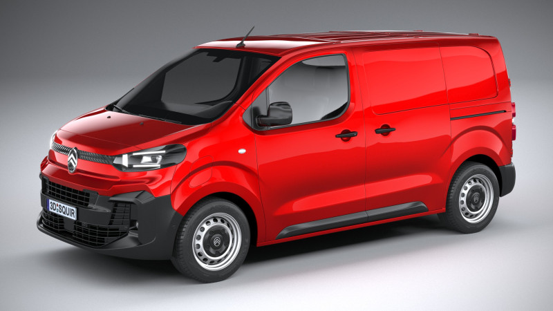 Citroen e-Jumpy L1 2024 Modelo 3D .c4d .max .obj .3ds .fbx .stl .blend 