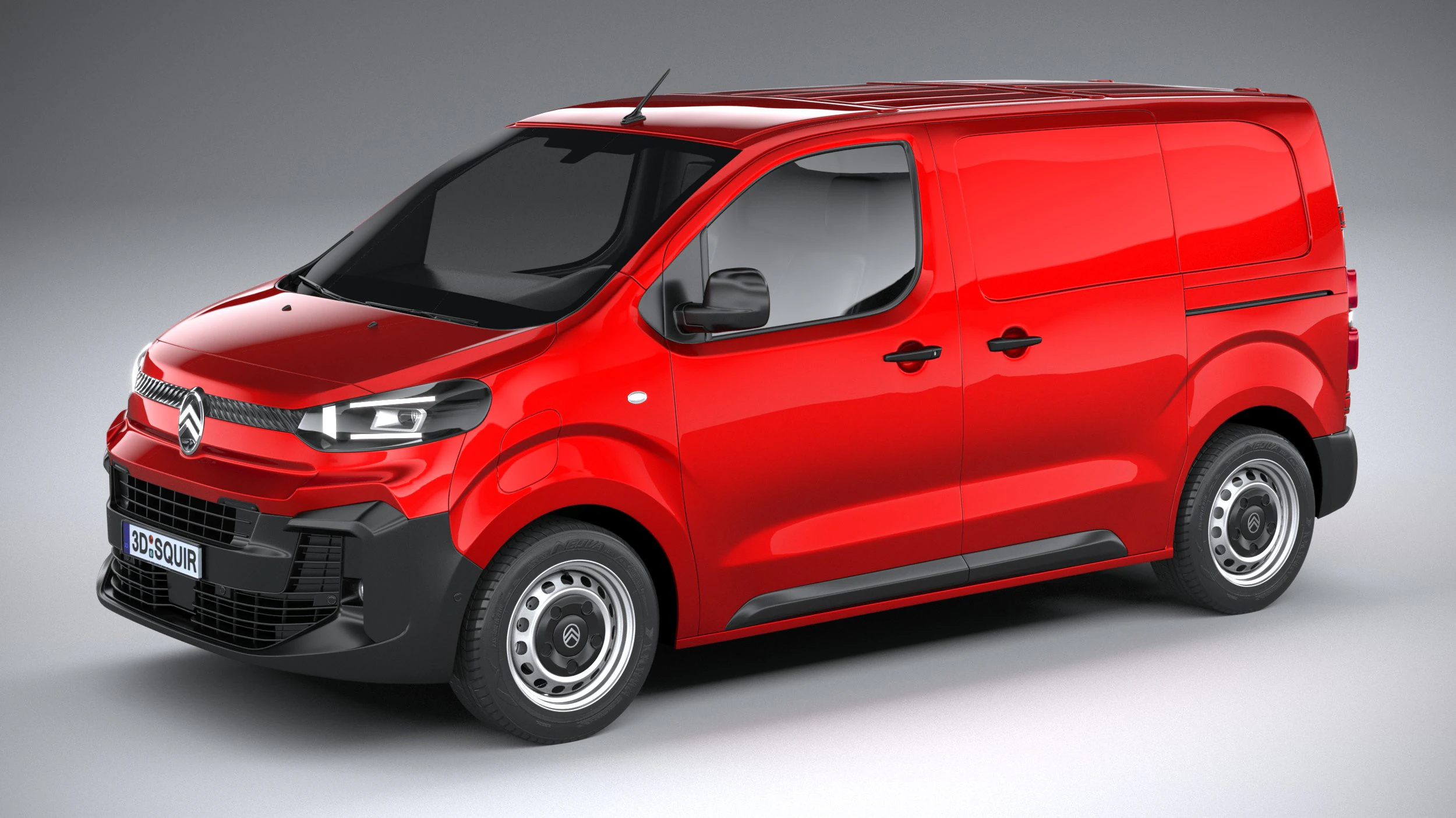 Citroen e-Jumpy L1 2024 3D Model .c4d .max .obj .3ds .fbx .stl .blend 