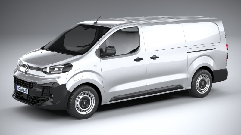 Citroen e-Jumpy L3 2024 3D-Modell .c4d .max .obj .3ds .fbx .stl .blend 