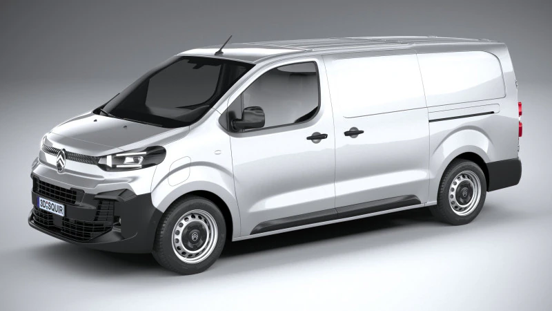 Citroen e-Jumpy L3 2024 Model 3D .c4d .max .obj .3ds .fbx .stl .blend 