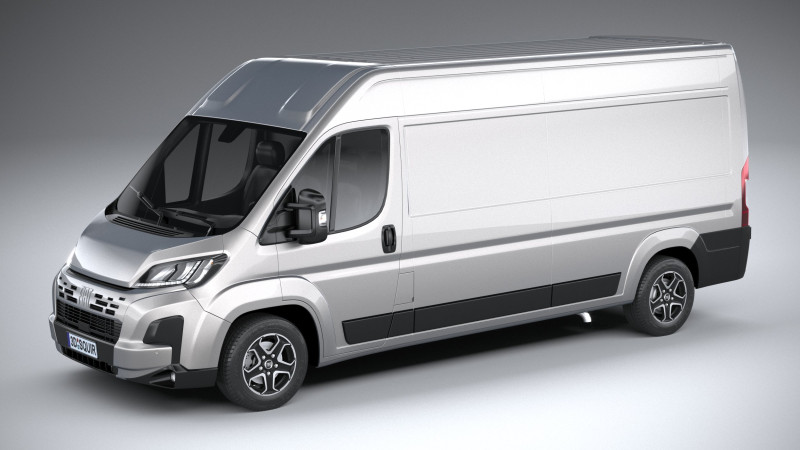 Fiat Ducato L2H2 2024 3Dモデル .c4d .max .obj .3ds .fbx .stl .blend 