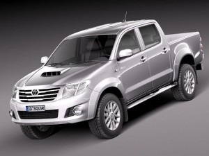 Toyota Hilux Crew Cab 2012 3D मॉडल