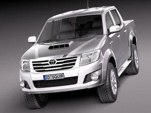 Toyota Hilux Crew Cab 2012 3D Model