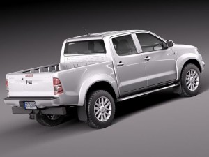 Toyota Hilux Crew Cab 2012 3D Model