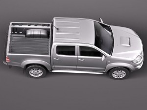 Toyota Hilux Crew Cab 2012 3D Model