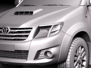 Toyota Hilux Crew Cab 2012 3D Model