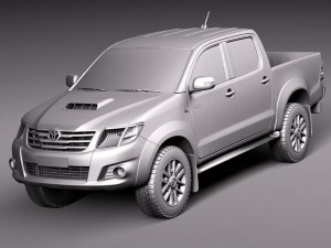 Toyota Hilux Crew Cab 2012 3D Model