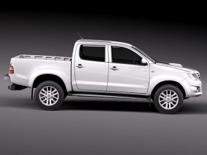 Toyota Hilux Crew Cab 2012 3D Model