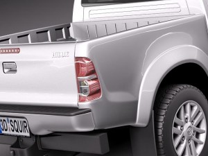 Toyota Hilux Crew Cab 2012 3D Model