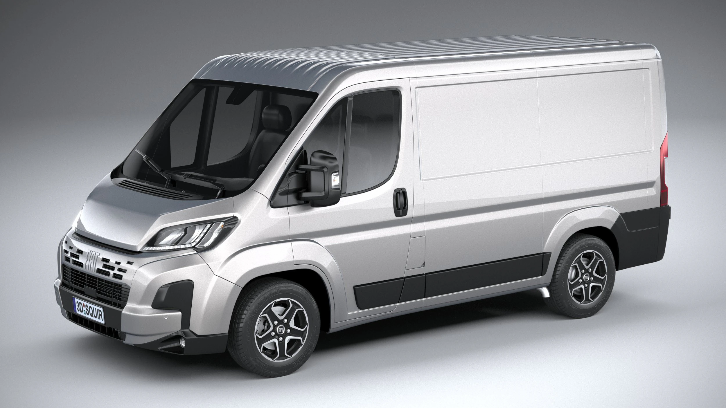 Fiat Ducato L1H1 2024 3D Model .c4d .max .obj .3ds .fbx .stl .blend 