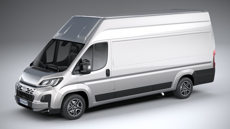 Fiat Ducato L4H3 2024 3D Model .c4d .max .obj .3ds .fbx .stl .blend 